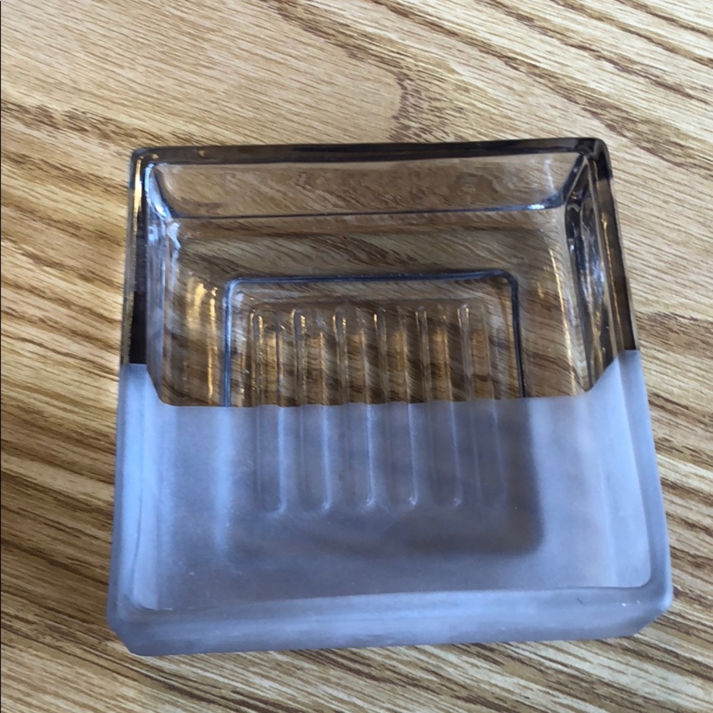 Glass Soap Dish or Nicknack holder